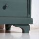 Commode ancienne en pin peint – Commode rustique européenne verte – circa 1900