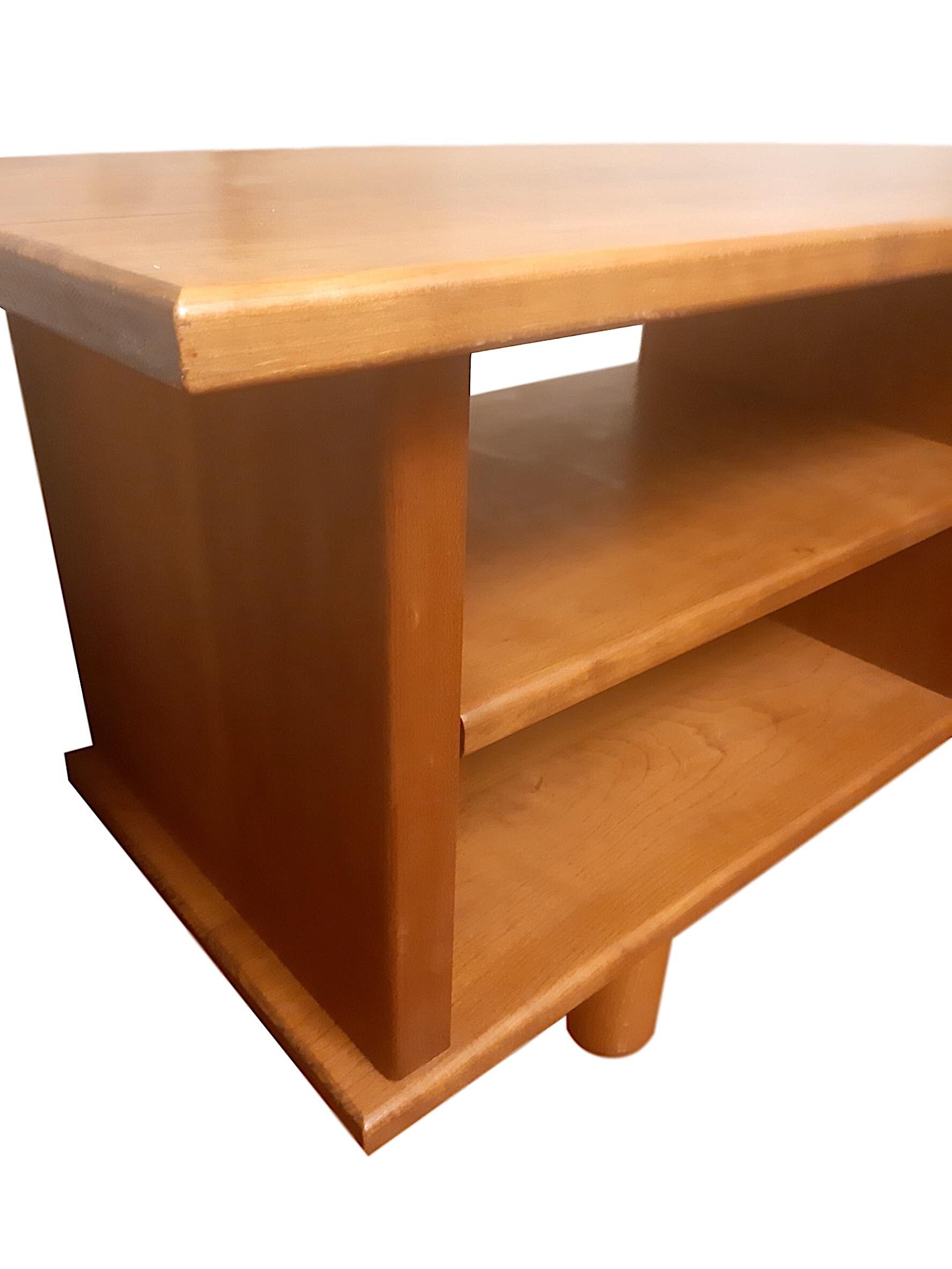 Minimalist walnut shelf, 1960s