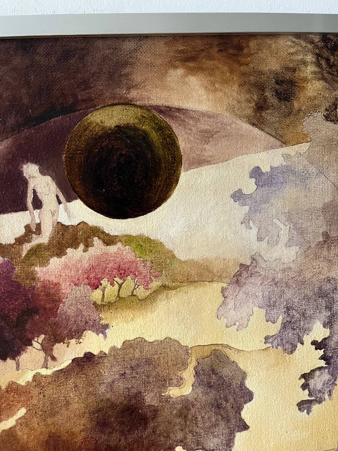 Surreal landscape, oil on canvas