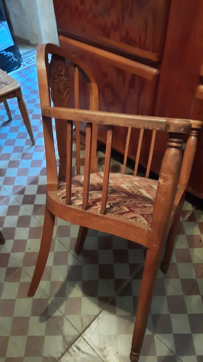 Art deco armchairs and chairs set