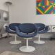 Set of 4 Pierre Paulin Little Tulip chairs by Artifort