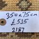 Distressed turkish runner 350x75 cm wool vintage tribal rug