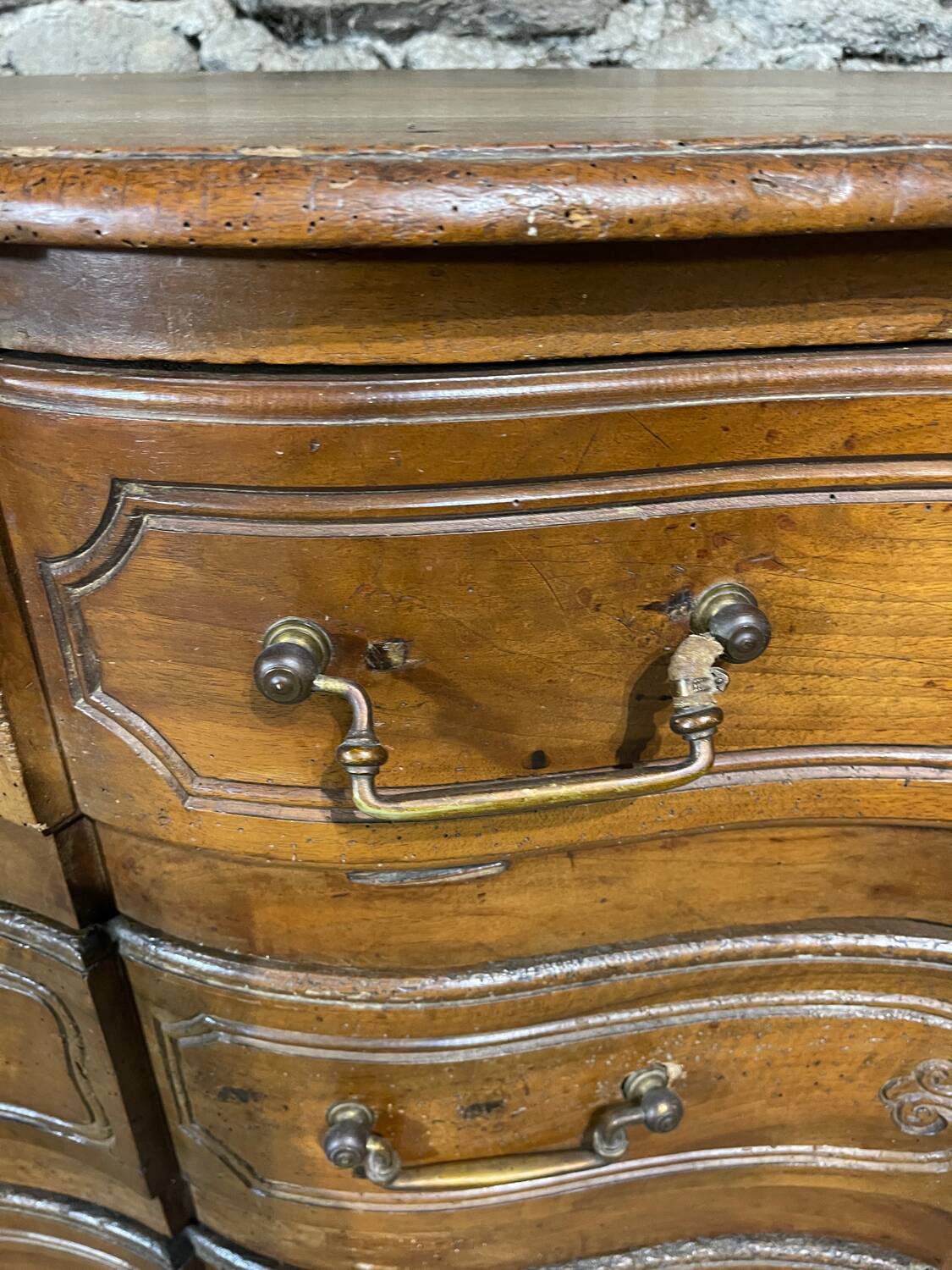 19th century crossbow chest of drawers.
