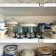 6 BIOT stemmed glasses in blue bubbled glass