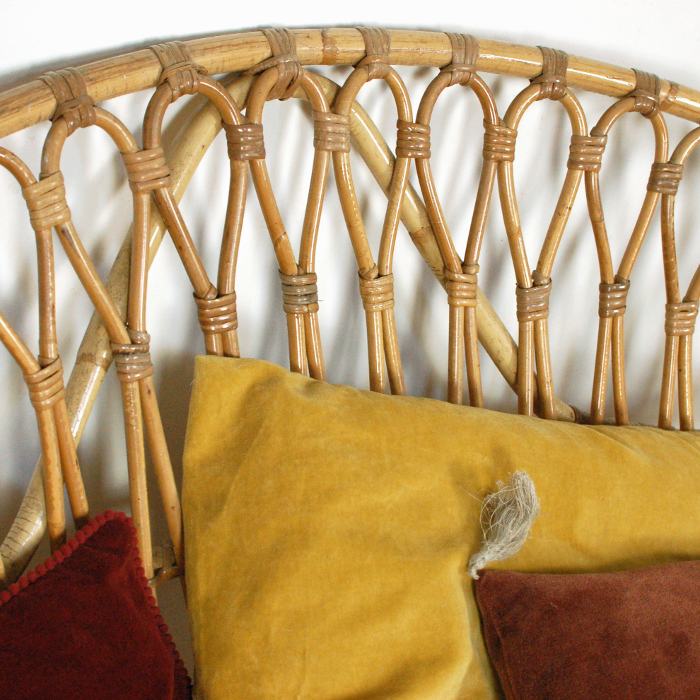 Rattan seat