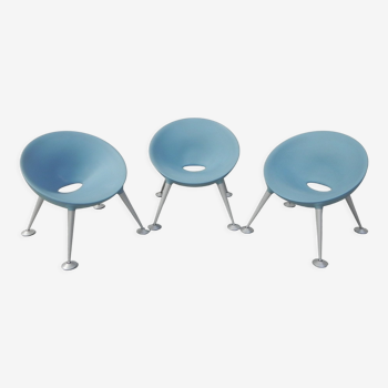 Set de 3 chaises Turtle Club by Matteo Thun pour Sedus