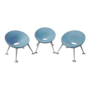 Set de 3 chaises Turtle Club by