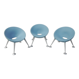 Set de 3 chaises Turtle Club by Matteo Thun pour Sedus