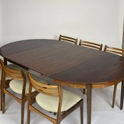 Table de salle à manger scandinave en palissandre année 60
