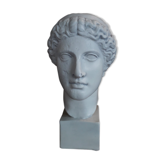 Tête en plâtre à l'antique