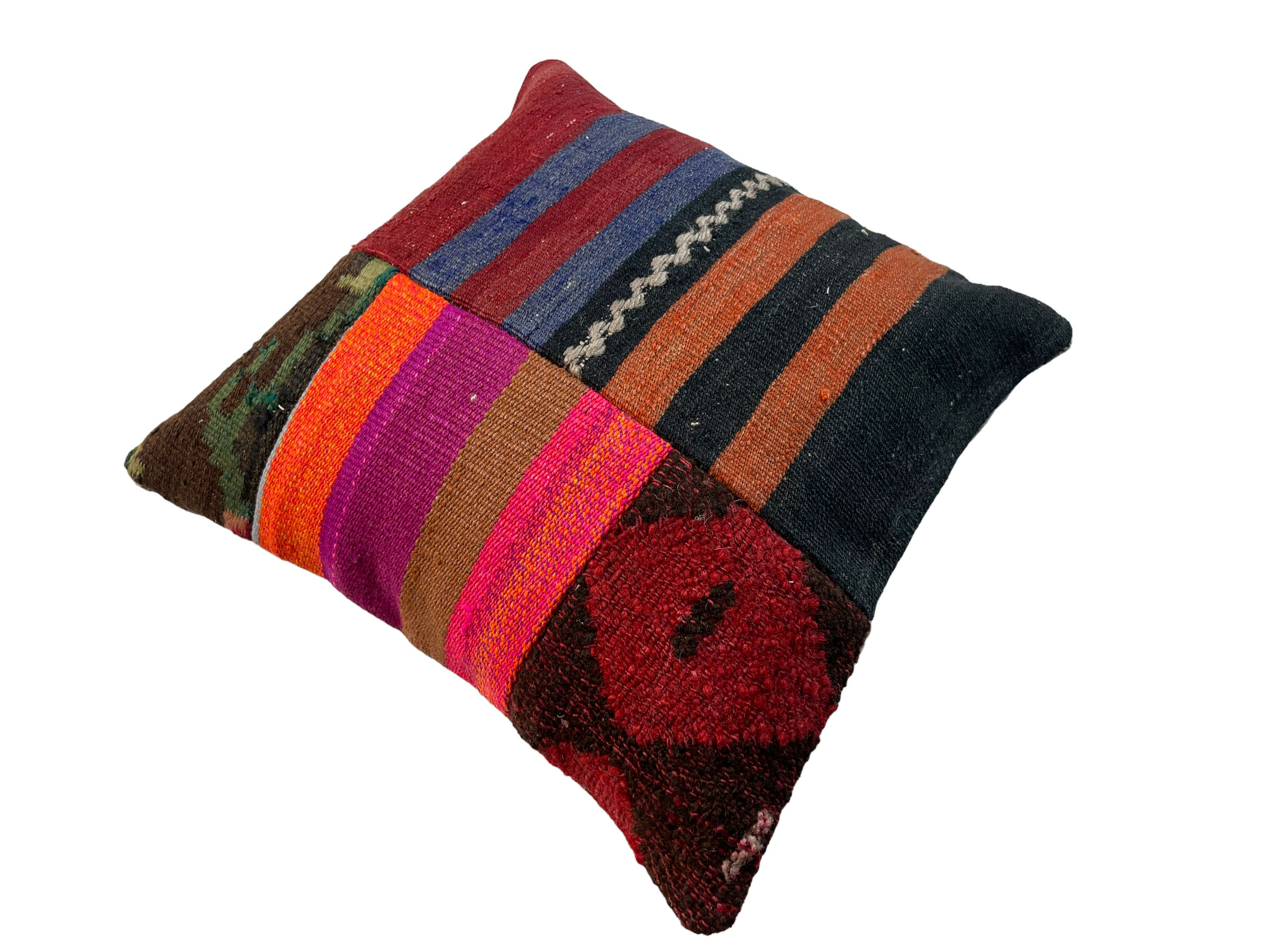 Vintage turkish kilim cushion cover 40 x 40 cm