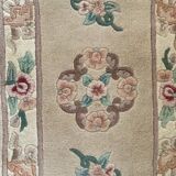 Antique Chinese handmade wool rug