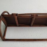 Rattan wall coat holder
