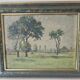 Oil painting on canvas - Impressionist rural landscape signed F Martin