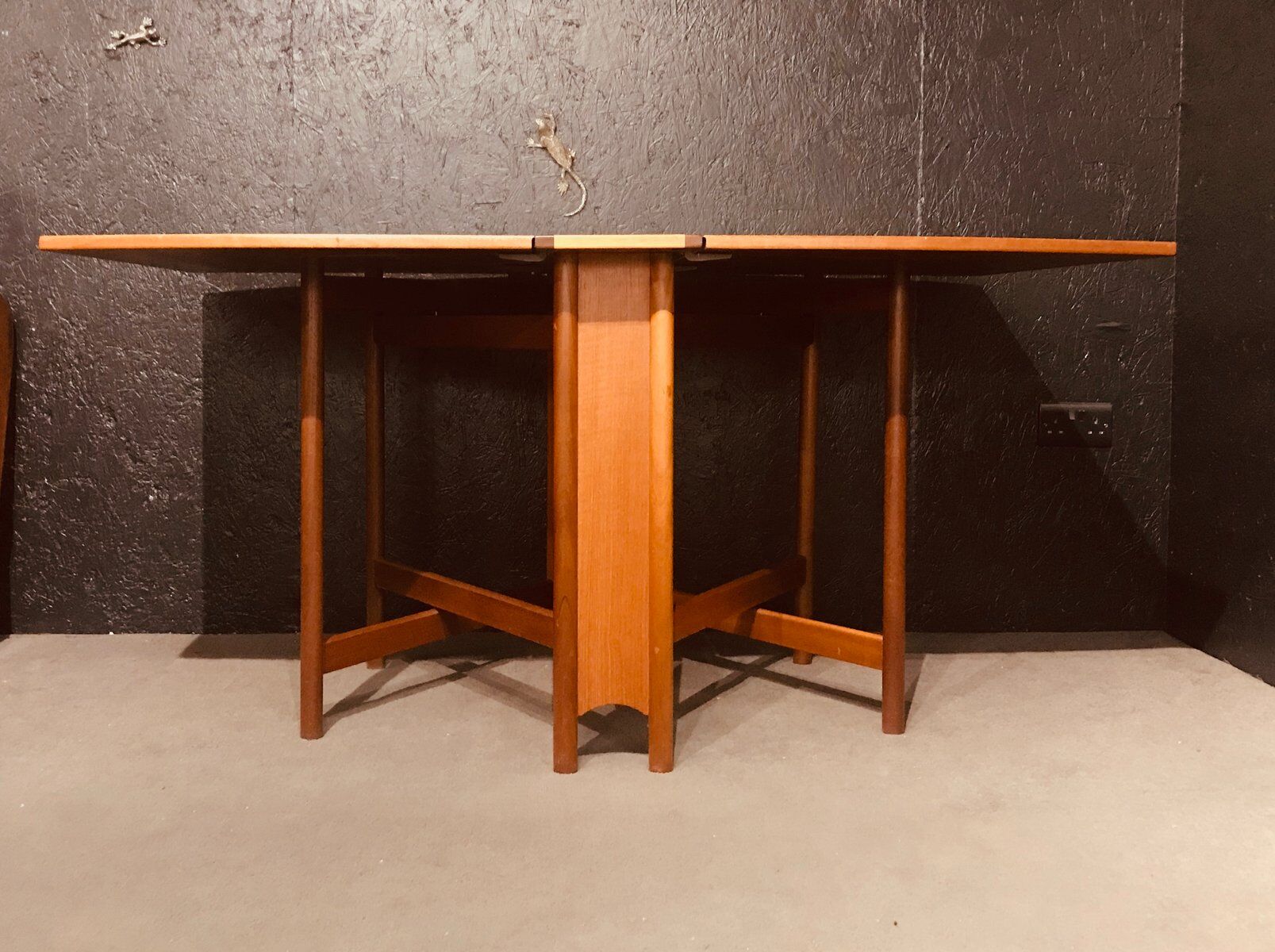Mid-century teak folding table
