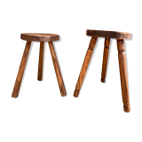 Duo of tripod stools