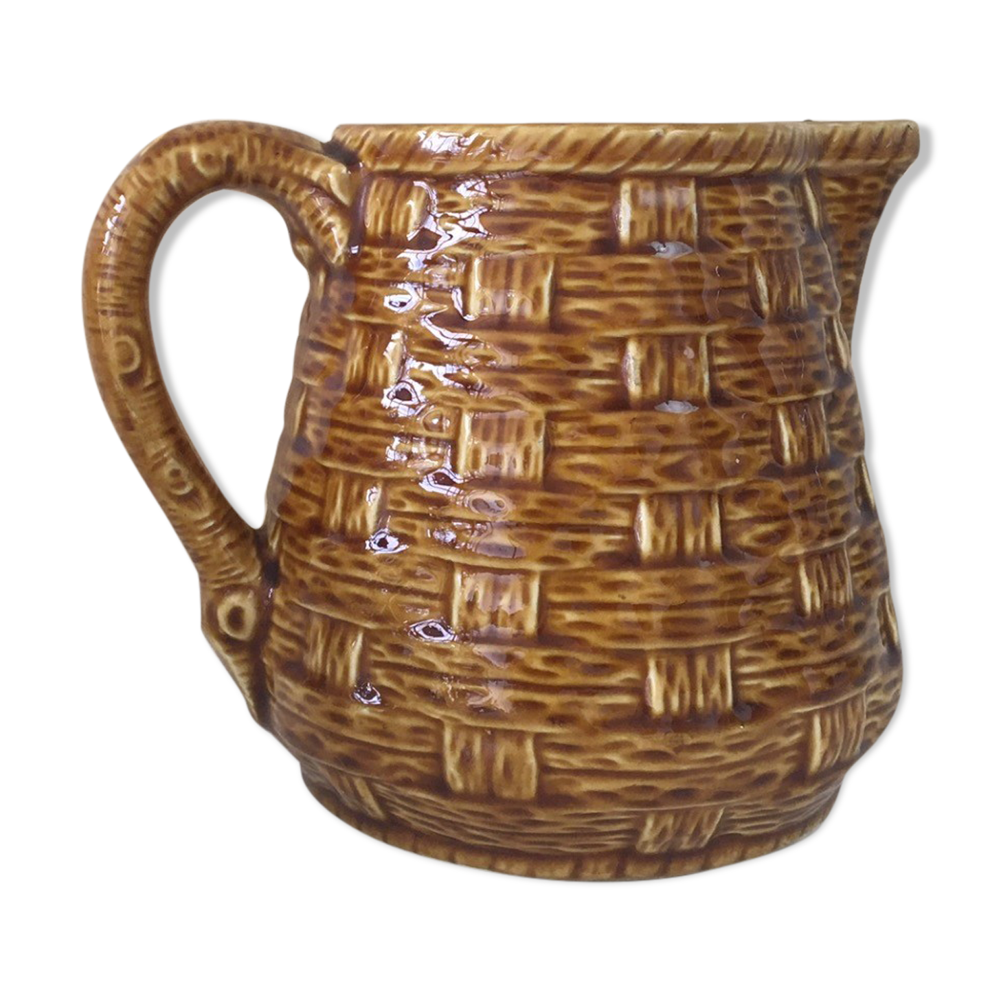 Ceramic pitcher Sarreguemines