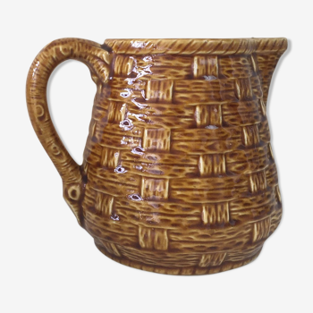 Ceramic pitcher Sarreguemines