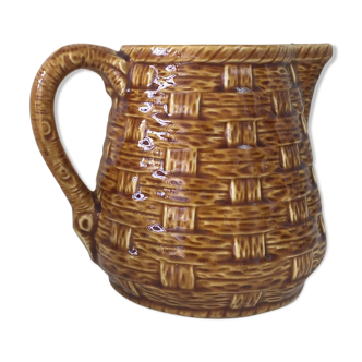 Ceramic pitcher Sarreguemines