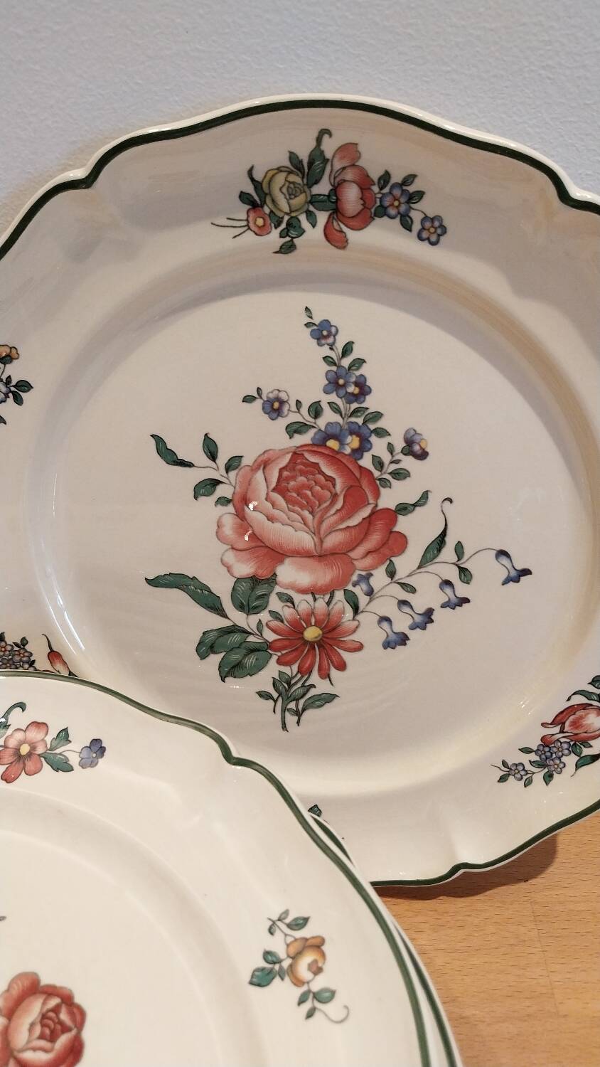 10 Villeroy & Boch Mettlach flower plates