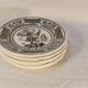 Series of 6 Gien earthenware dessert plates Rébus models