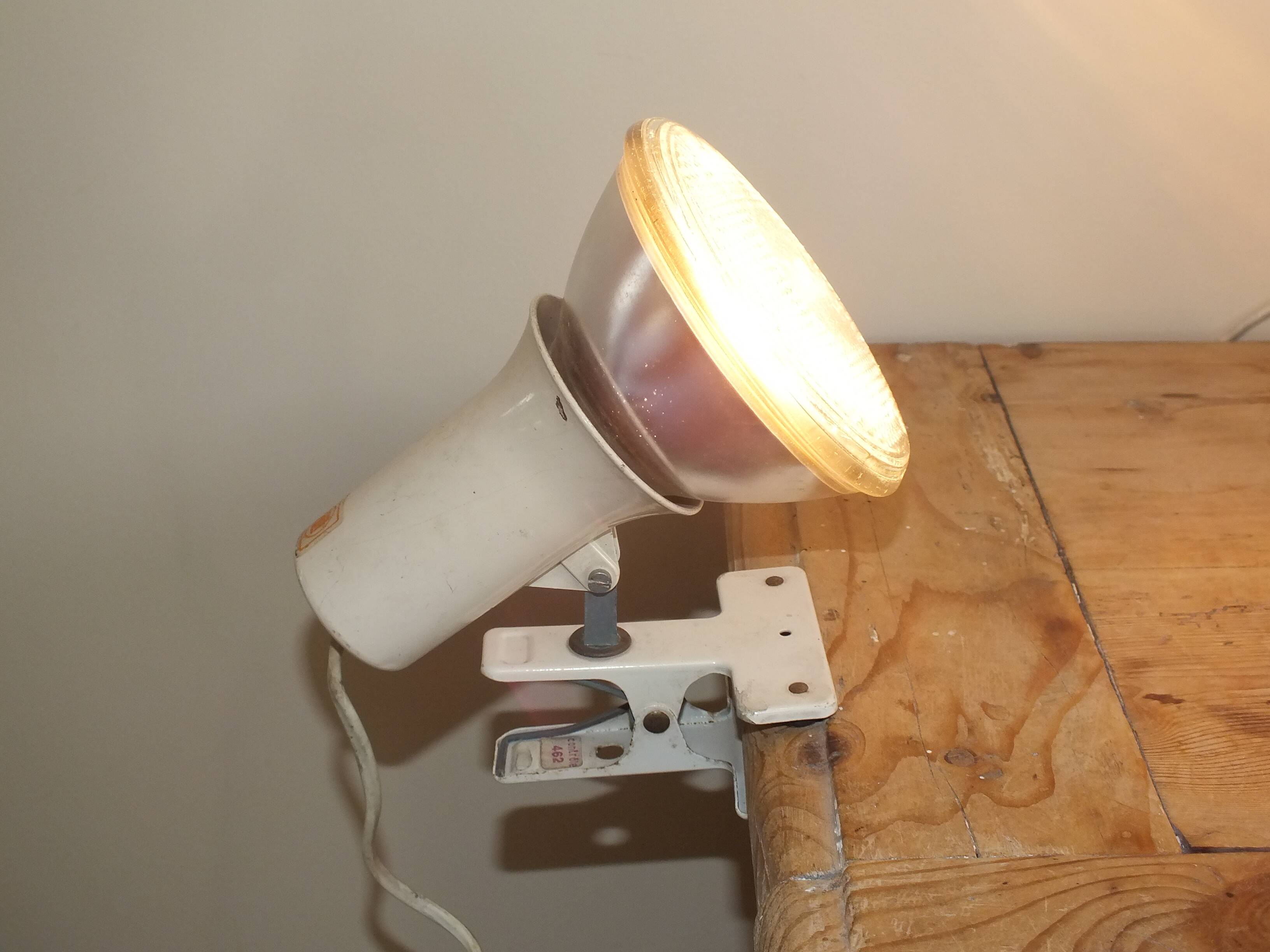 Duo of Lita clip-on spot lamps