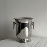 Silver metal champagne bucket