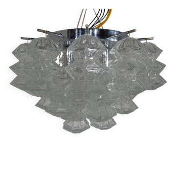 Glass ceiling light by J. T. Kalmar for Kalmar, 1960s
