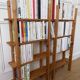 Pine library in Perriand style from the 1980s.