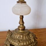 Chandelier with 3 branches in gilded bronze