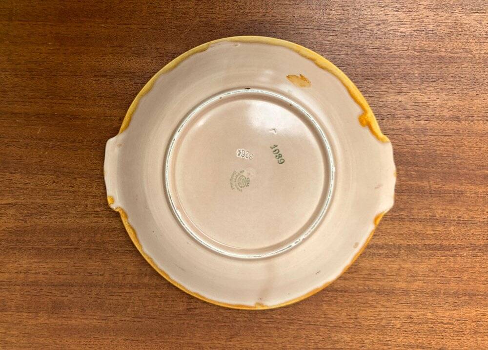 Corbeille à fruits en céramique allemande vintage de Zeller Keramik