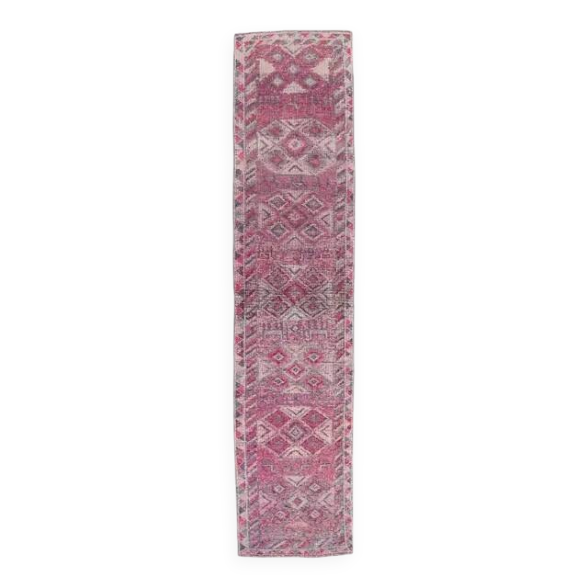 Vintage Turkish hand-knotted runner 78x340