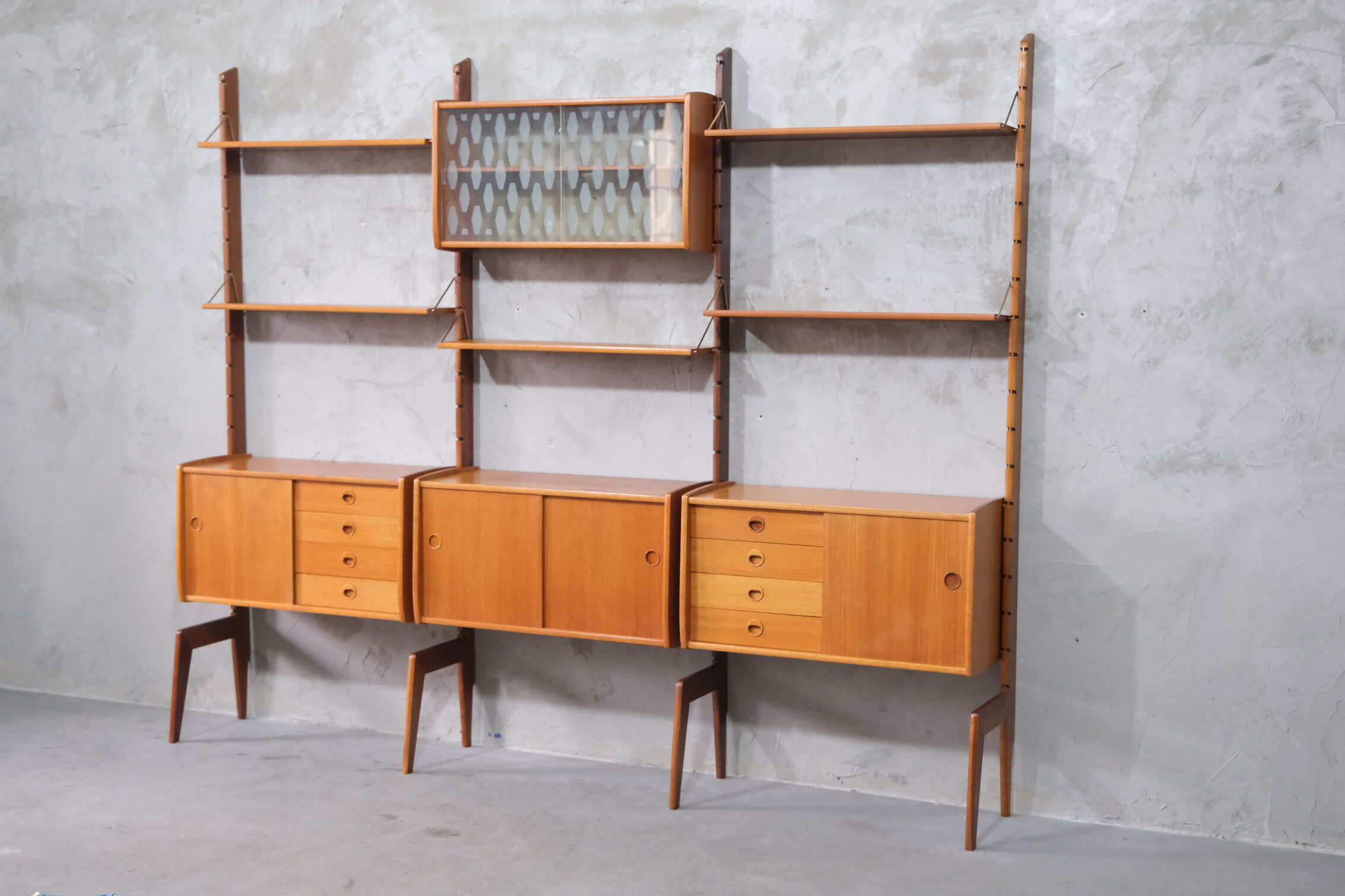 Mid Century Wall Unit by John Texmon, 1960's, Norway