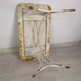 Table de jardin métal blanc