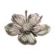 Silver metal flower ashtray