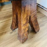 Solid wood serving trolley