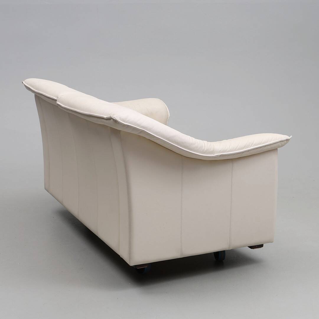 Vintage 2-Piece Leather Sofa Set — 2-Seater + 3-Seater — Second Half of the