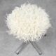 Modernist Bauhaus Swivel Stool in Chrome and Sheep, 1950s
