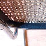 Set of 5 B32 Cesca chairs black lacquer by Marcel Breuer 80s Made in Italy