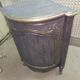Pair of solid walnut notches painted and patinated around 1950