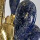 Jacques Duval Brasseur, Large golden brass cactus sculpture. 1992