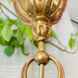 Louis XVI chandelier, 20th century, in solid gilded bronze