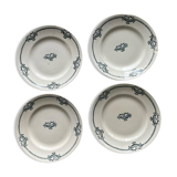 4 ironstone plates from Saint Amand