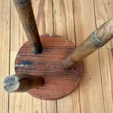 Vintage wooden tripod stool