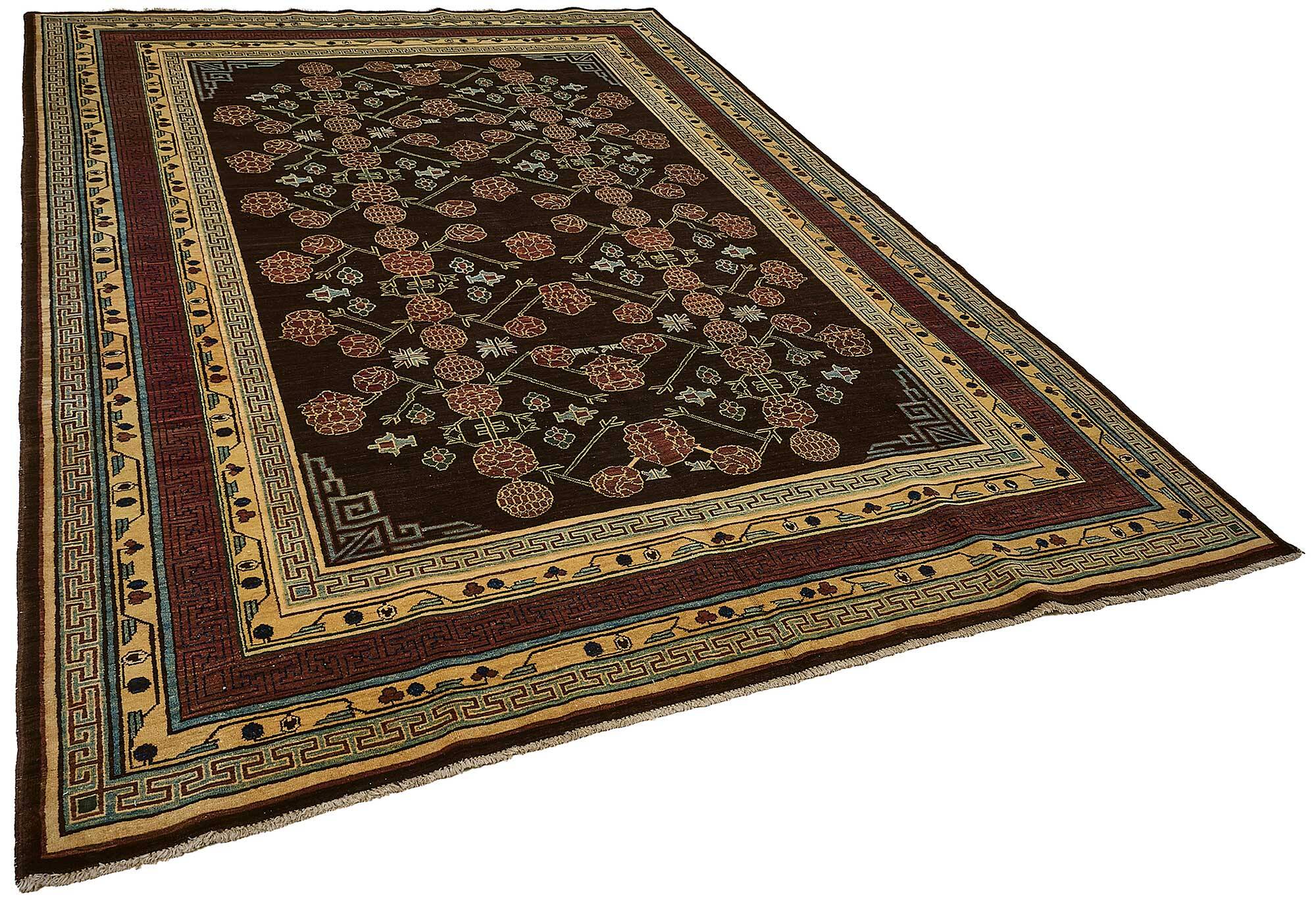 Turkish Handknotted Wool Oushak Rug 219 cm x 303 cm