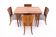Dining table with four chairs, first half of the 20th century. After renovation.