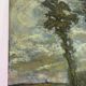 Sous un ciel d’orage, huile sur toile signée