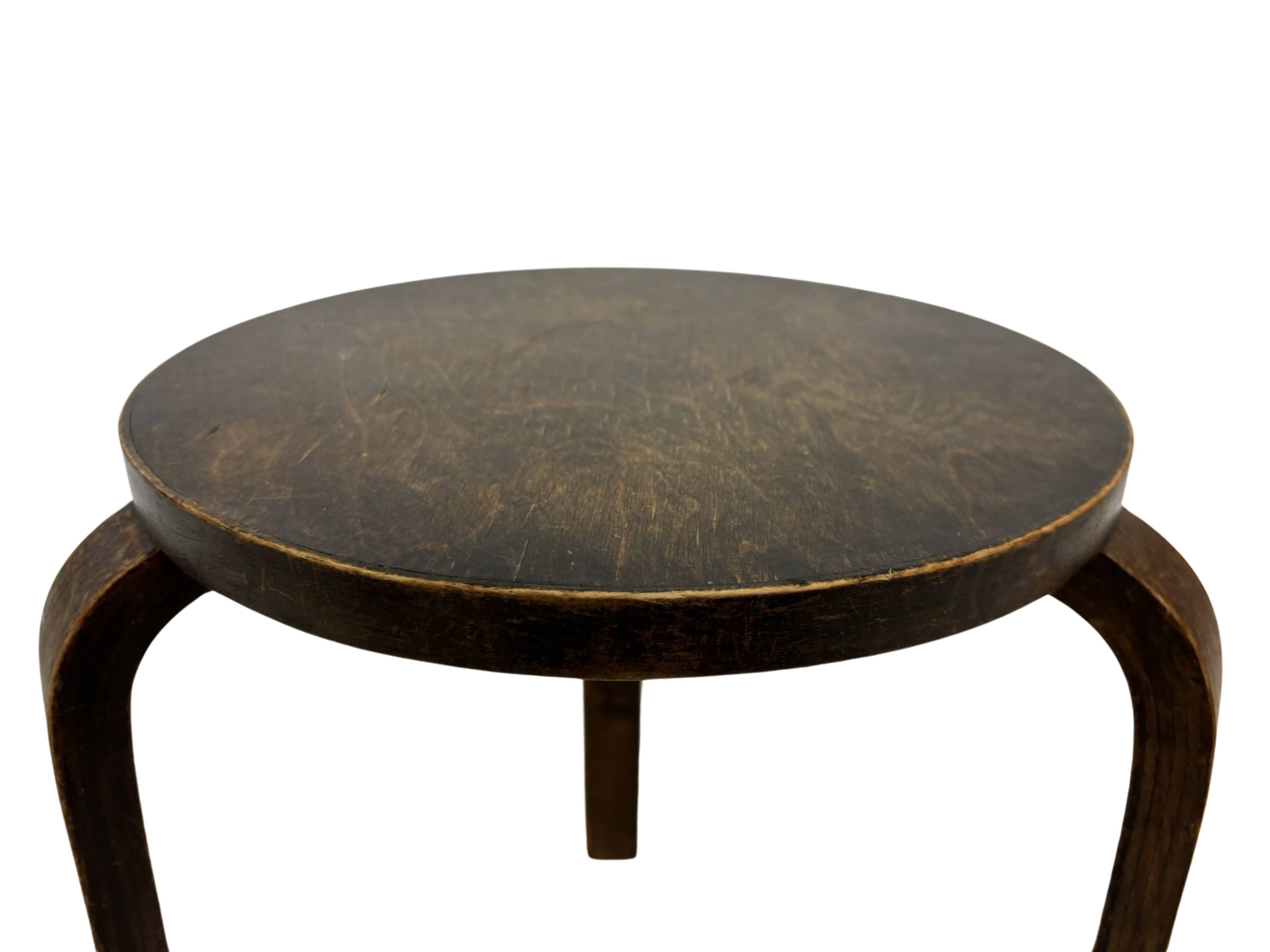 Vintage Alvar Aalto model 60 stool attributed to