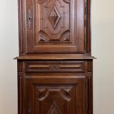 Cabinet bourguignon de style louis xiii en bois massif vers 1850-1880