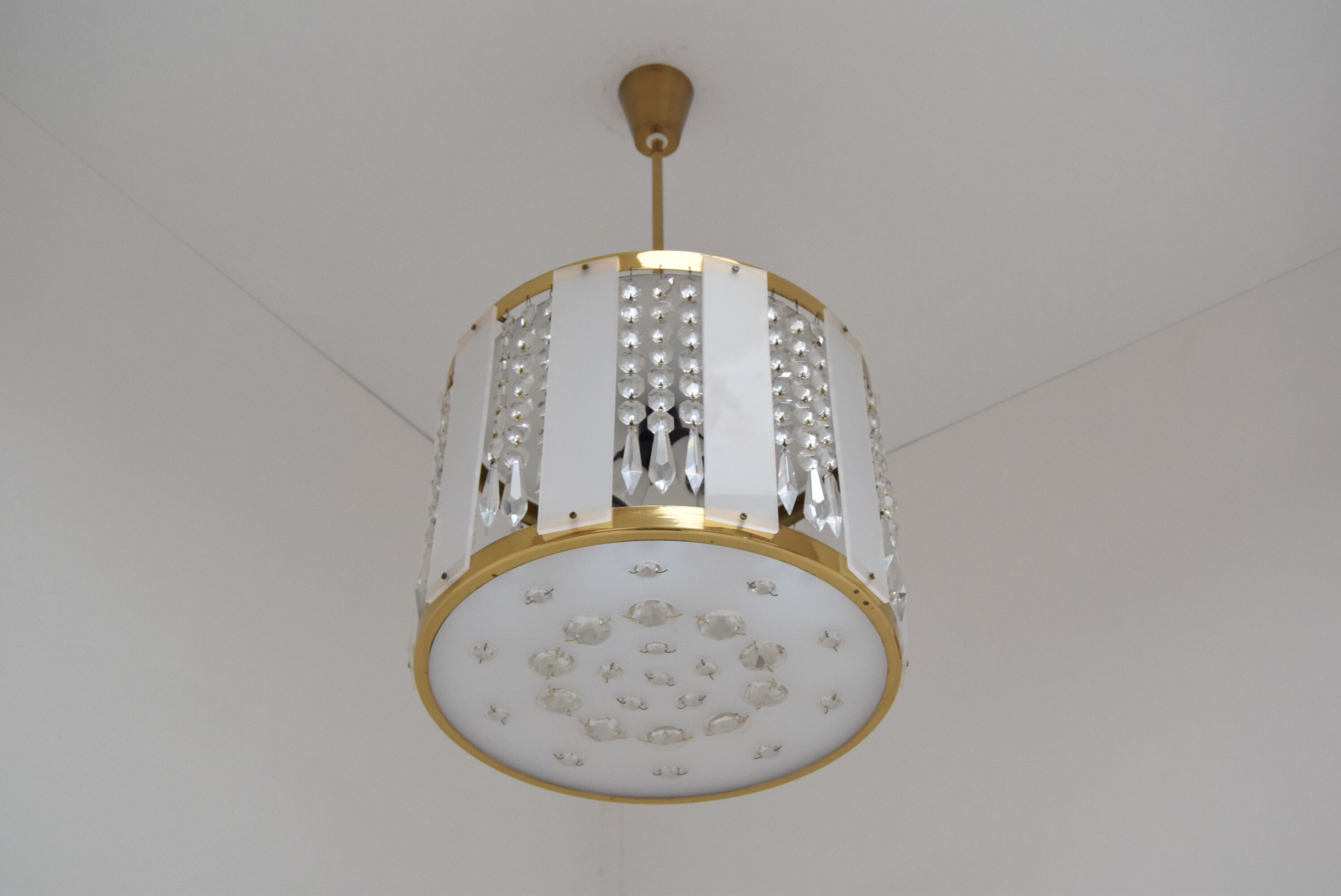 Mid-century Chandelier by  Jablonecke Sklarny Novy Bydzov, 1970’s.